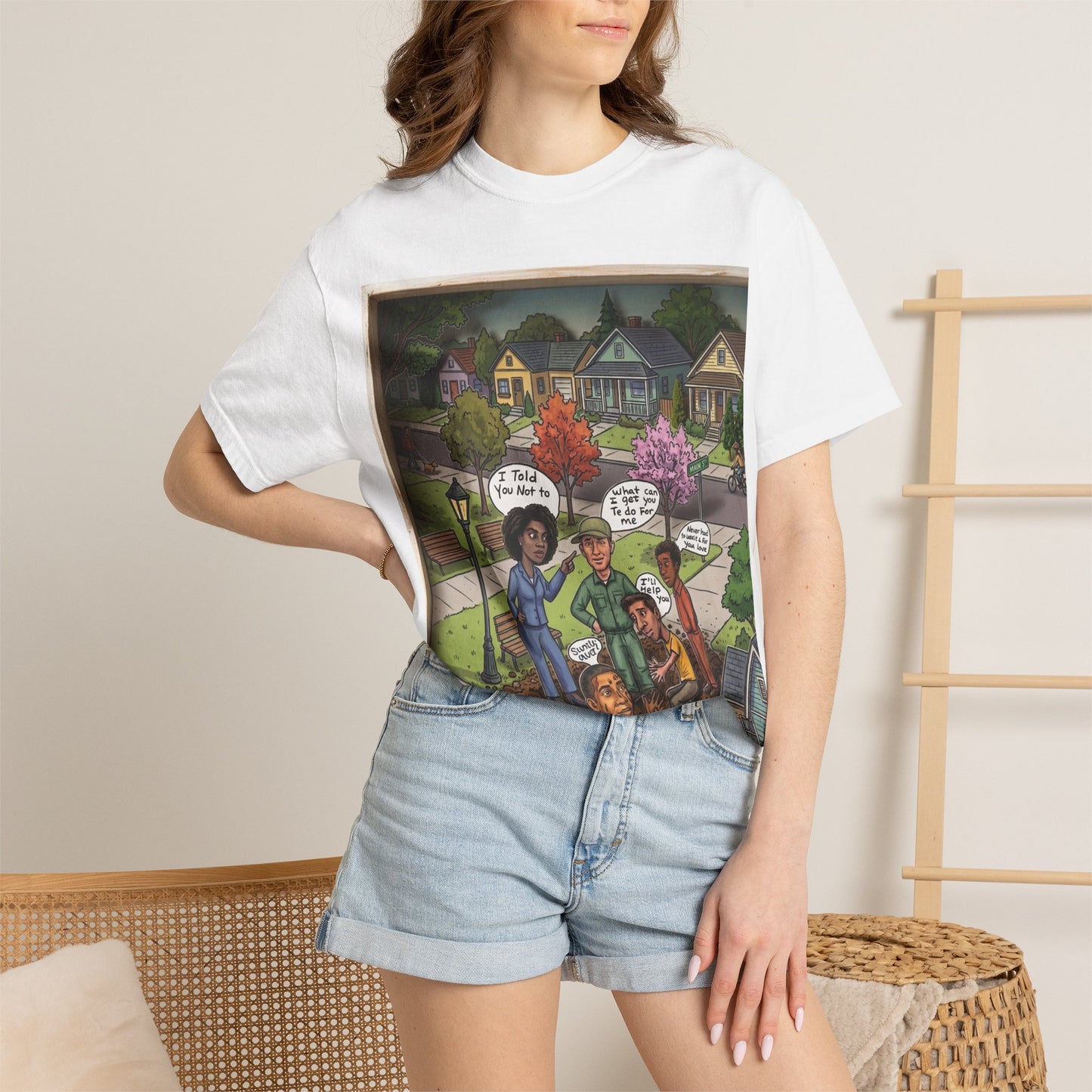 Community Rescue Scene T-Shirt — "Simply Help" Inspirational Graphic Tee