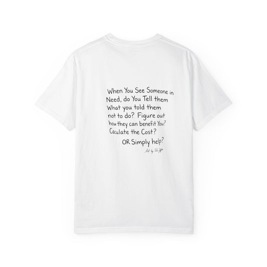 Community Rescue Scene T-Shirt — "Simply Help" Inspirational Graphic Tee