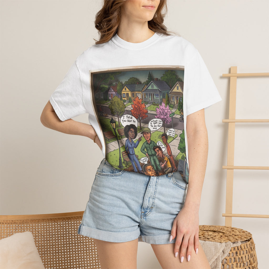 Community Rescue Scene T-Shirt — "Simply Help" Inspirational Graphic Tee