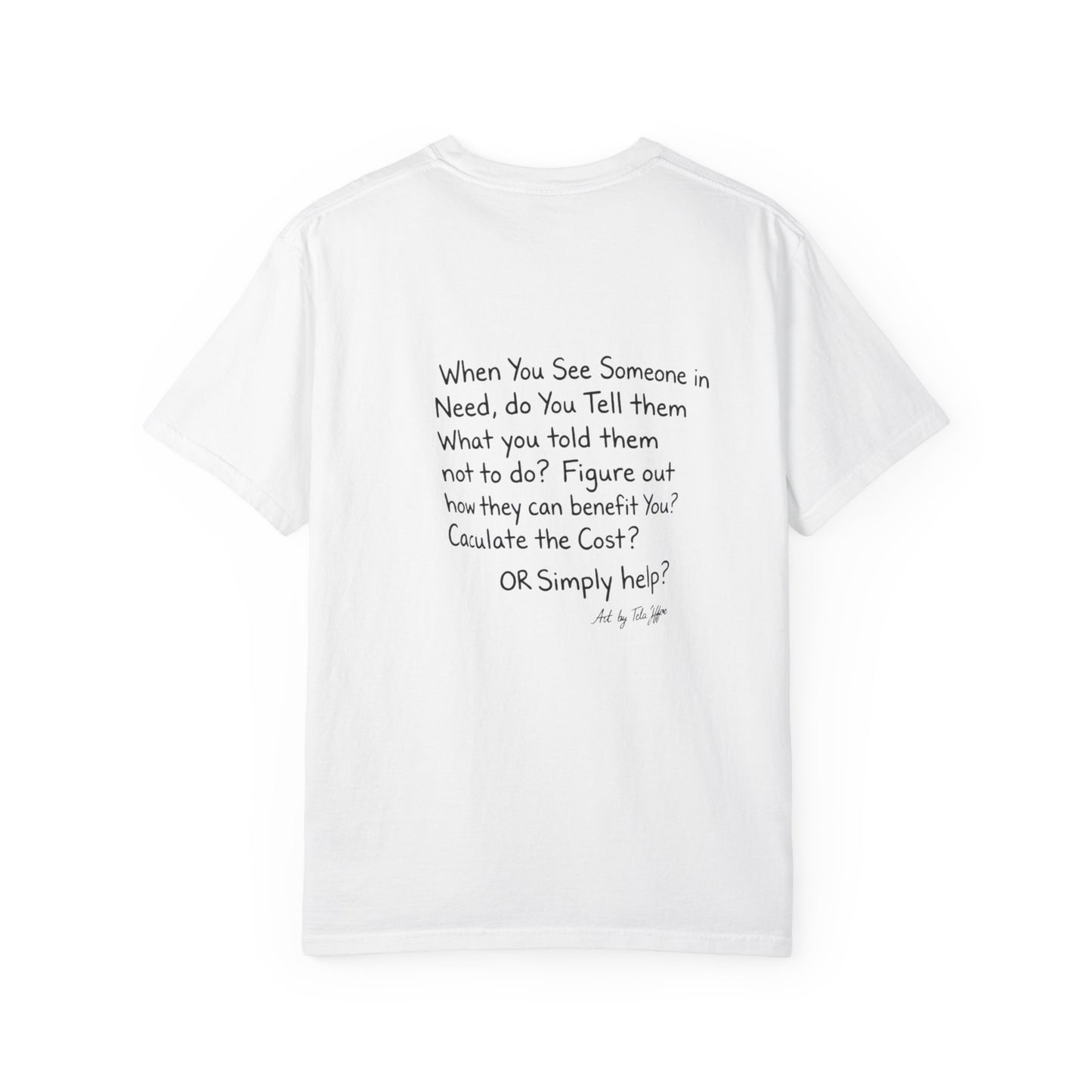 Community Rescue Scene T-Shirt — "Simply Help" Inspirational Graphic Tee