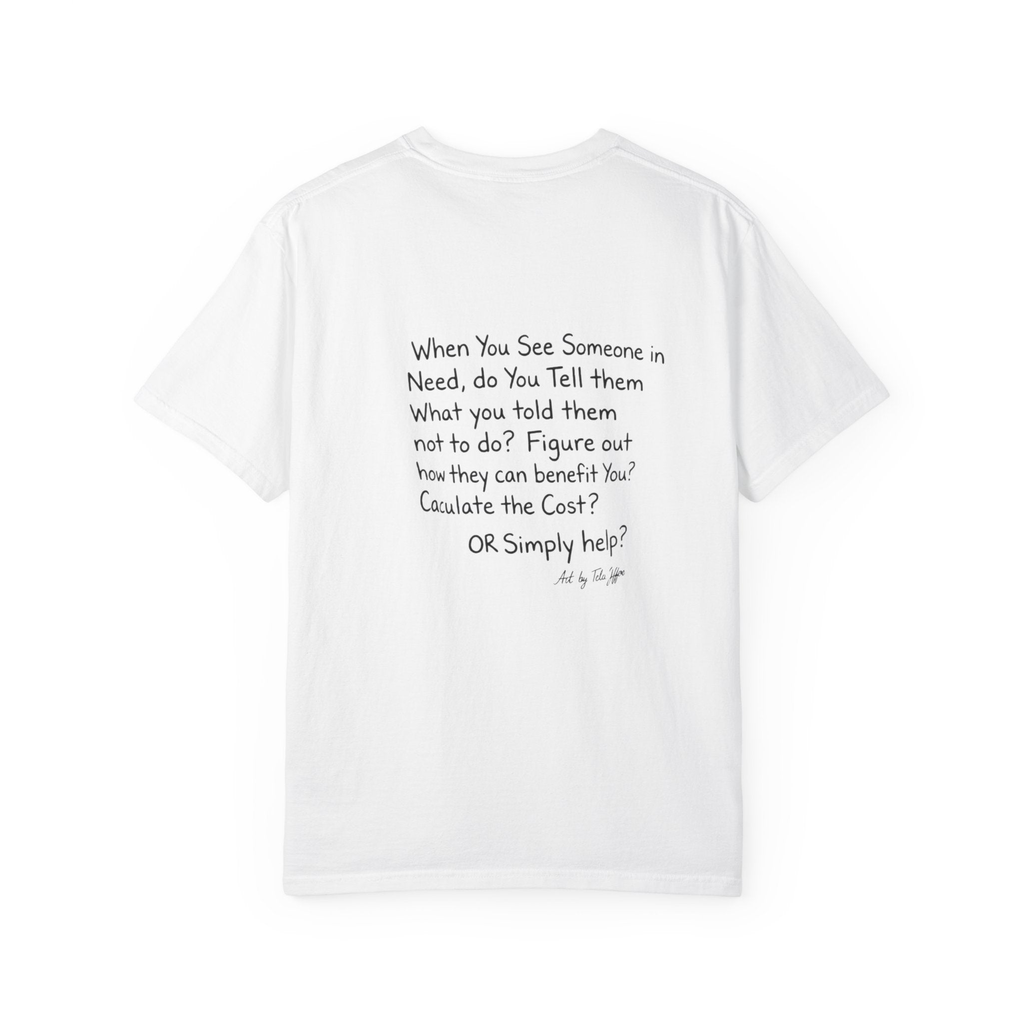 Community Rescue Scene T-Shirt — "Simply Help" Inspirational Graphic Tee